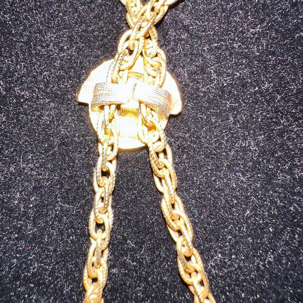 3- FLORENZA Vtge. FILIGREE XL slide LOCKET VICTORIAN REVIVAL SIGNED 24” chain - Picture 8 of 14